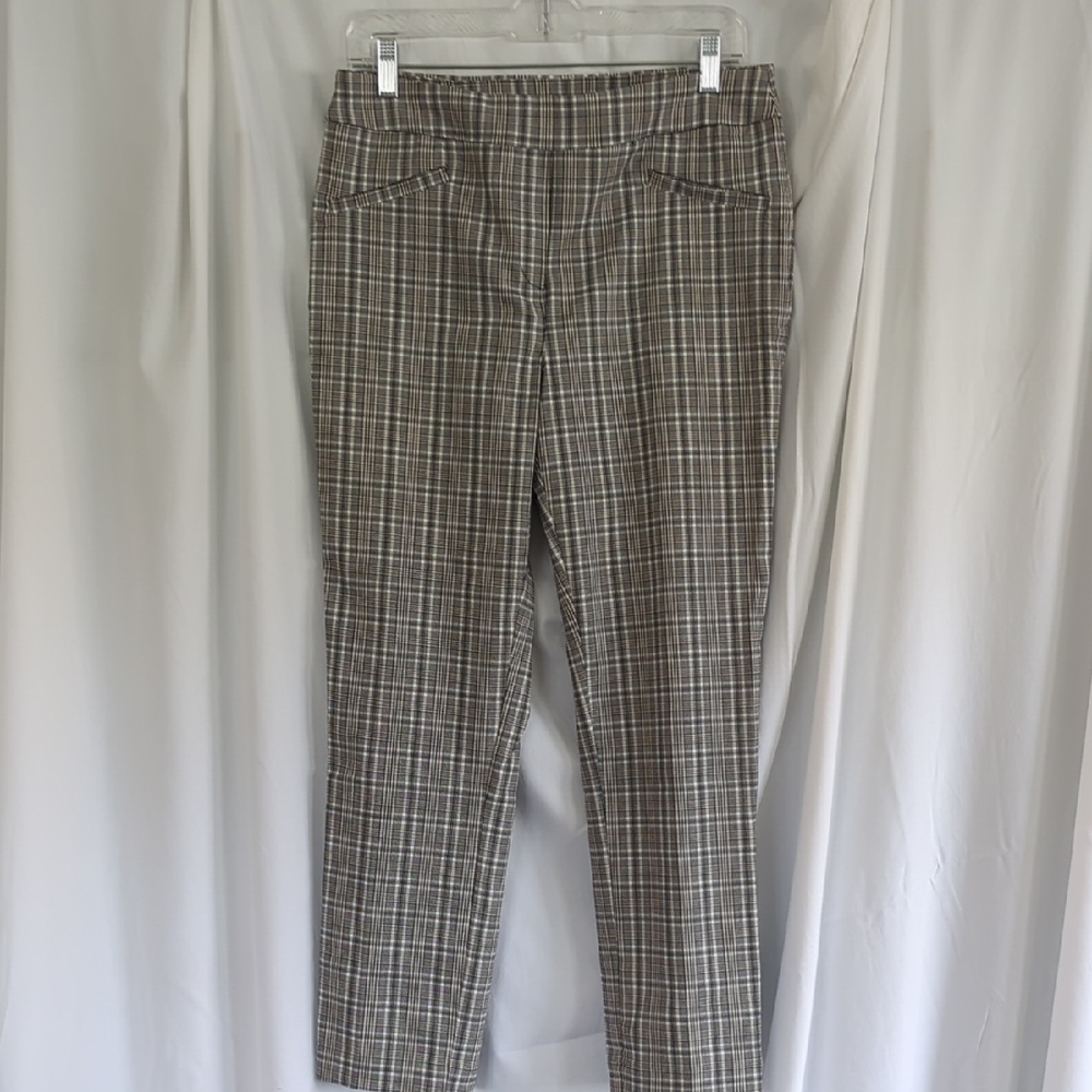 Jules & Leopold Black and White Plaid Trousers